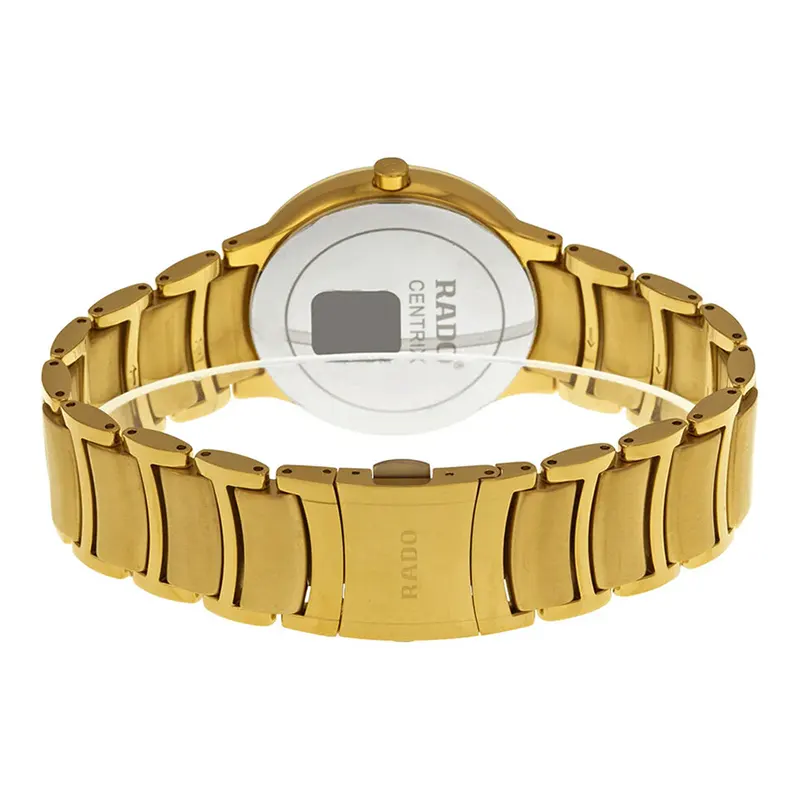 Rado Centrix Yellow Gold-tone with Diamond Markers Men's Watch- R30527713